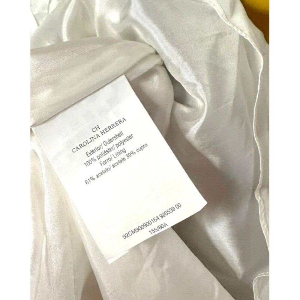 NWT. CH Carolina Herrera Colorblock Sleeveless A Line Midi Dress Sz 0 yellow - Picture 9 of 11